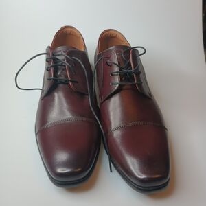 Men's Burgundy Leather Dress Shoes